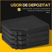 Outsunny Baza pentru Umbrela cu Brat de 4 Piese(m-7)