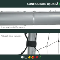 SportNow Poarta de Fotbal 8x5ft – Gradina(m-4)
