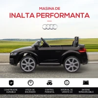 Homcom Masina Electrica Audi TT pentru Copii – 3-5 Ani, cu Telecomanda(m-6)