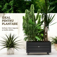 Outsunny Jardiniera de Gradina cu Orificiu de Drenaj(m-4)
