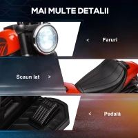 Homcom Motocicleta Electrica 18–36 Luni – Far & Roti Suplimentare(m-7)