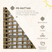 Outsunny Lampa de Gradina cu Energie Solara(m-4)