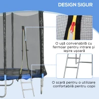 SPORTNOW Trambulina De Exterior Cu Plasa De Siguranta(m-6)