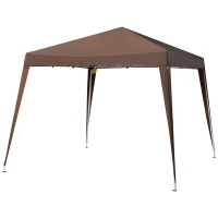 Outsunny Foisor Pliabil 2.4x2.4m, Foisor de Gradina Structura(m-8)