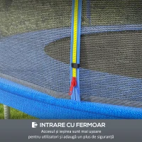 SPORTNOW Plasa de siguranta pentru trambulina 244cm, Albastru(m-5)