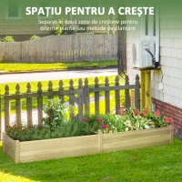Outsunny Pat pentru Gradina de Legume Inaltat(m-4)