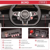 HOMCOM Masina Electrica pentru Copii AUDI TT, Auto Electrica(m-7)