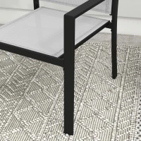 Outsunny Outsunnt Set de masa si scaune pentru gradina din 3 piese, Set bi(m-8)