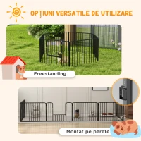 PawHut Tarc de joaca rezistent pentru caini, din 6 panouri(m-6)