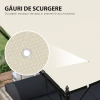 Outsunny Copertina de rezerva pentru pergola 2,5 x 3(m), Bej(m-5)
