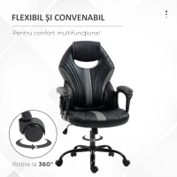 Vinsetto Scaun de Birou Stil Gaming din Imitatie Piele PU(m-6)