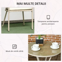 Outsunny Set de Mobilier de Gradina din 3 piese din Ratan(m-7)