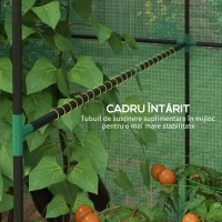 Outsunny Sera Cu Intrare, Sera Cu Usa Rulanta Si Ferestre Din Plasa, 200 X 140 X 200 Cm, Verde(m-5)