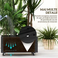 Outsunny Jardiniera de Gradina cu Orificiu de Drenaj(m-6)