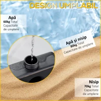 Outsunny Baza pentru Umbrela cu Brat de 4 Piese(m-5)