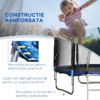 SPORTNOW Trambulina De Exterior Cu Plasa De Siguranta(m-7)