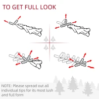 HOMCOM 60" Snowy Pine Cone and Berry Christmas Wreath, with LED Lights(m-7)