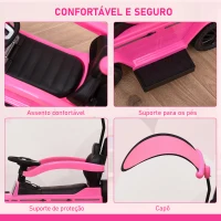 HOMCOM Carro Andador para Crianças Mercedes G350 com Buzina Capô Removível Encosto e Suporte de Proteção 85,5x40,5x95 cm Rosa(m-5)