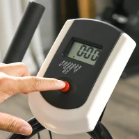 SPORTNOW Bicicletă pentru Exerciții cu Rezistență, Ghidon și Șa Reglabile, 118x50x105-115 cm, Albastru(m-9)