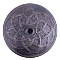 Outsunny Base para Chapéu de Sol Suporte para Chapéu de Sol de Resina para Jardim terraço Exterior Ø57x35cm Preto e Bronze(m-8)