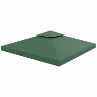 Outsunny Toldo de Substituição 3x3m para Pérgolas Toldo de Substituição de Pérgolas de Jardim Verde(m-13)