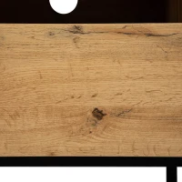 Wood TV Stand with Storage Compartments, and Grain Finish, 180x50x38 cm, Natural(m-8)