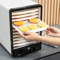 HOMCOM 11-Tray Food Dehydrator, 40-70℃ Temperature and Timer(m-8)