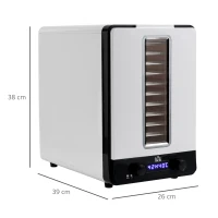 HOMCOM 11-Tray Food Dehydrator, 40-70℃ Temperature and Timer(m-3)