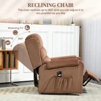 Homcom Fotoliu Electric – Ridicare & Reclinabil 160° cu Telecomanda(m-5)