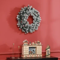 Sztuczny Wianek Świąteczny z Oświetleniem LED od HOMCOM(m-8)