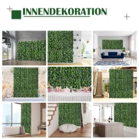 Outsunny Sztuczny Żywopłot, Roślina Wspinająca do Dekoracji Zewnętrznych, Realistyczny Wygląd, 300 cm×100 cm, Ciemnozielony(m-6)