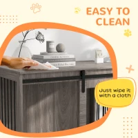 PawHut 98cm Dog Crate Furniture with Removable Cushion for Large Dogs - Brown(m-8)