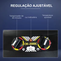 HOMCOM Secador de Cabelo Profissional 1180W com Capuz e Rodas com Temporizador de Temperatura Ajustável em Altura Preto(m-6)