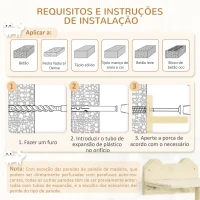 PawHut Conjunto de Prateleiras de Parede para Gatos de 4 Peças com 3 Postes de Sisal Rede e 1 Plataforma para Saltar de 3 Níveis Bege(m-7)