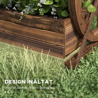 Outsunny Pat de Gradina Inaltat pe 2 Niveluri din Lemn(m-6)