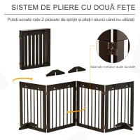 PawHut Poarta Independenta pentru Animale de Companie(m-4)