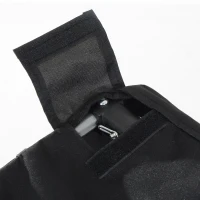 PawHut Fahrradanhänger Hundeanhänger bis 20kg Netzfenster, aufrollbare Abdeckung, Universalkupplung Weiß+Schwarz(m-15)