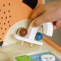 AIYAPLAY Cucina Giocattolo per Bambini 3-5 Anni con Fornello e 12 Accessori in Legno, Multicolore(m-7)