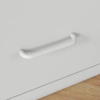 HOMCOM Two-Drawer Modern Steel Filing Cabinet - White(m-9)