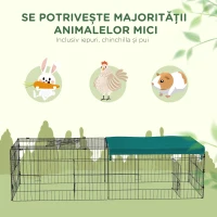 PawHut Cusca pentru Animale Mici, 185x75x50cm Verde(m-6)
