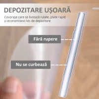 HOMCOM Covoras pentru Birou Anti-alunecare 90x120cm(m-4)