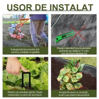 Outsunny Folie pentru Protectia Solului Drenanta si Respirabila(m-4)