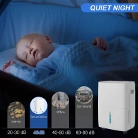 HOMCOM 30L/Day Dehumidifier with Auto-Clean Filter, Continuous Drainage, 4L Water Tank, 24H Timer, Digital Humidity Display, Dehumidifier for Home Damp, Bedroom, Condensation, Mould, Laundry Drying(m-6)