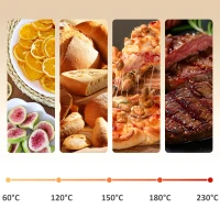 HOMCOM 20L 90-230℃ Mini Electric Oven - Cream(m-8)