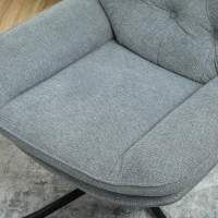 HOMCOM Relaxed Swivel Armchair - Grey(m-9)