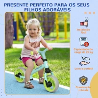 AIYAPLAY Bicicleta sem Pedais para Crianças de 18-48 Meses Bicicleta de Equilíbrio com Assento Ajustável em Altura 66,5x34x47 cm Verde(m-6)