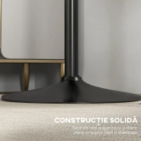 HOMCOM Masa De Bucatarie Moderna Inalta, Cadru De Otel(m-6)