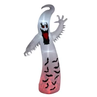 Outsunny 11.8ft Scary Inflatable Ghost Halloween Decoration, with Accessories(m-1)