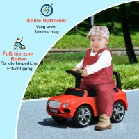 AIYAPLAY Bentley Bentayga Loopauto met Toeter Muziek en Kantelbescherming voor Peuters vanaf 18 Maanden Rood(m-8)