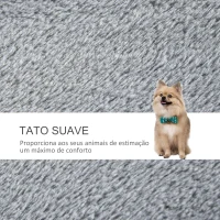 PawHut Escada para Animais de Estimação Escada para Gatos de 4 Degraus com Poste de Arranhar Bola 45x40x68 cm Cinza(m-6)